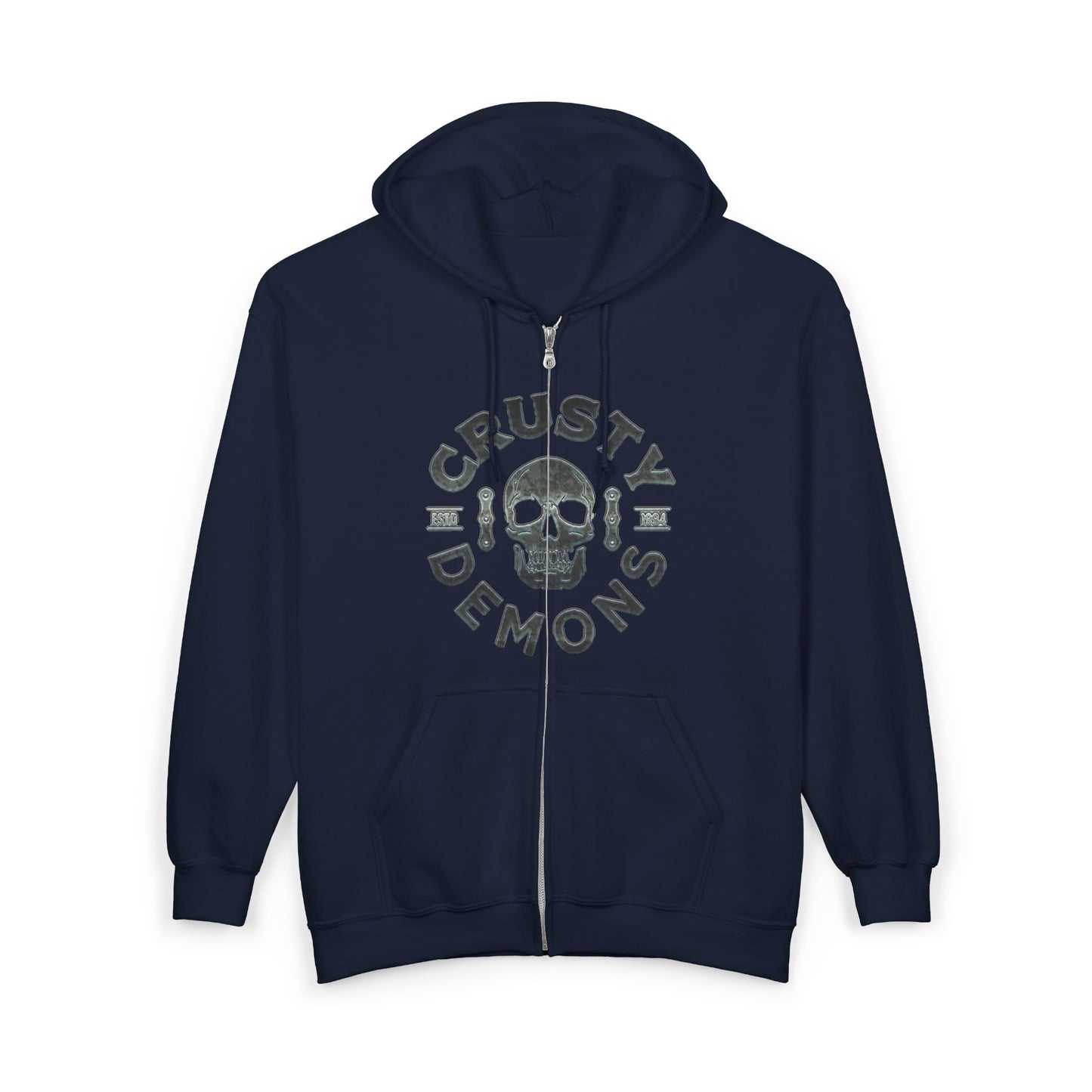 CD skull Full Zip Hooded Sweatshirt