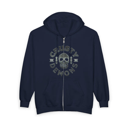 CD skull Full Zip Hooded Sweatshirt