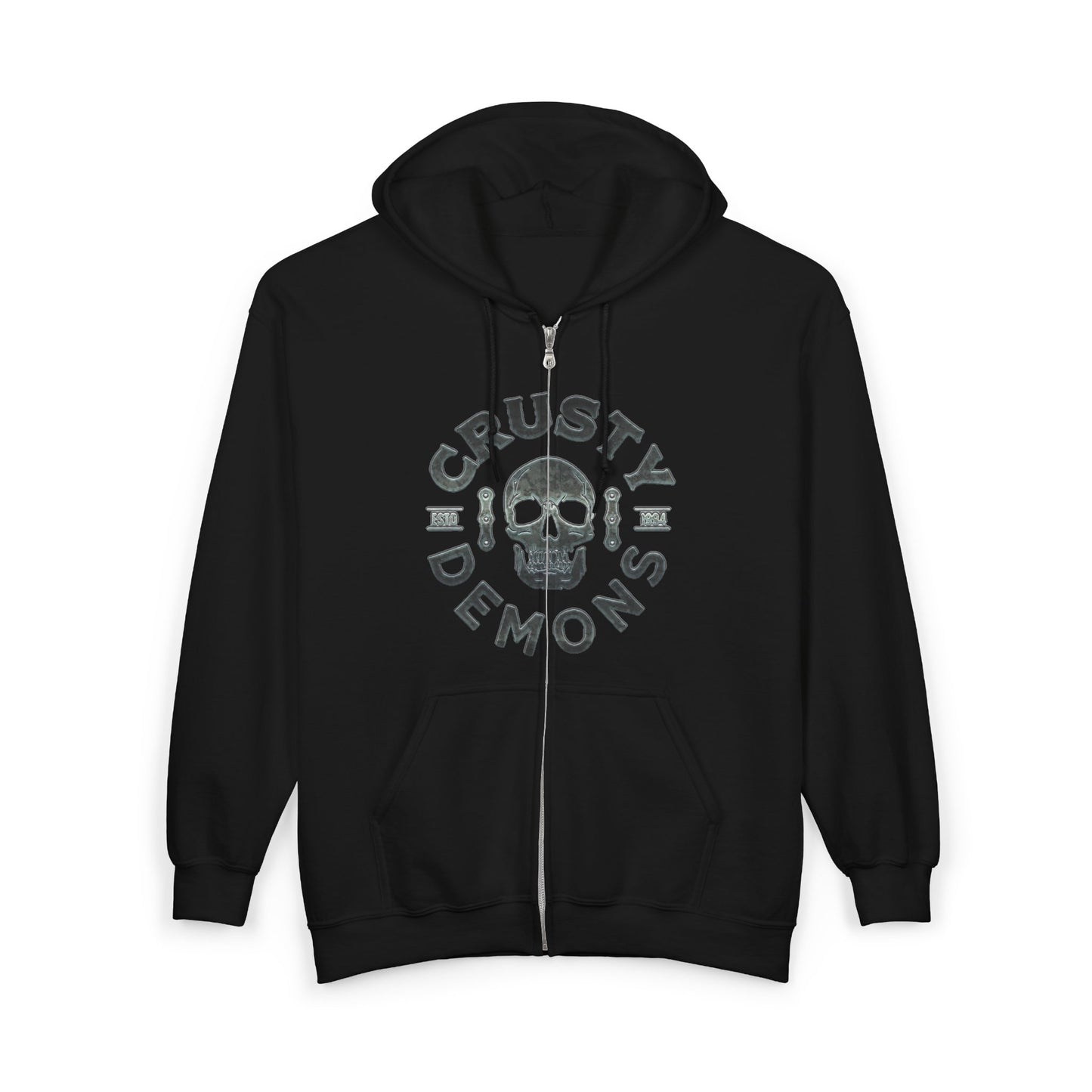 CD skull Full Zip Hooded Sweatshirt