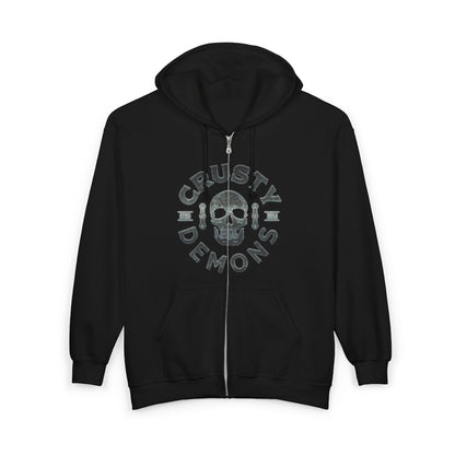 CD skull Full Zip Hooded Sweatshirt