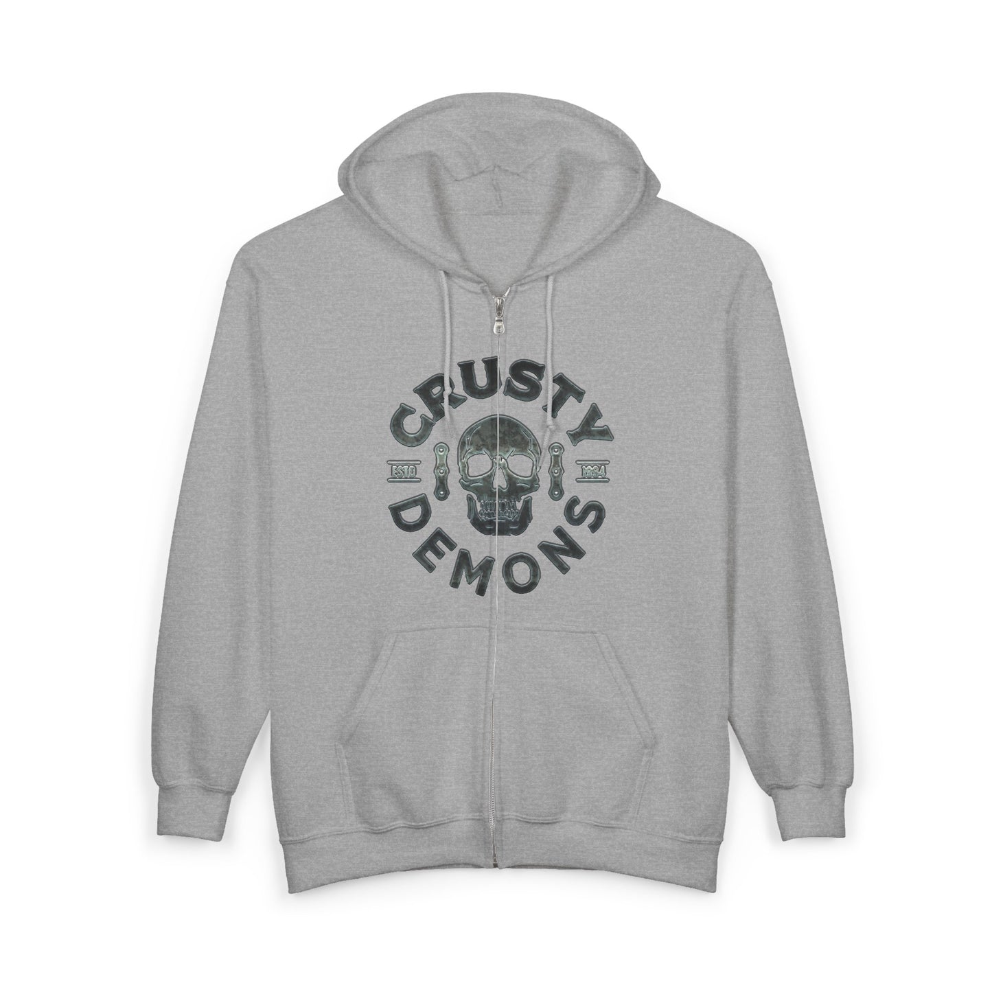 CD skull Full Zip Hooded Sweatshirt