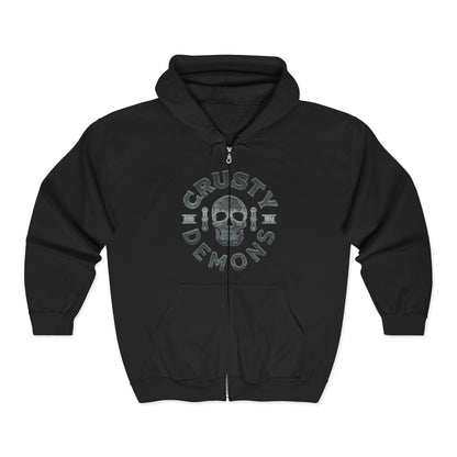 CD skull Full Zip Hooded Sweatshirt