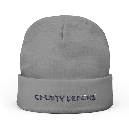 Crusty Demons Embroidered Knit Beanie - Stylish Winter Hat