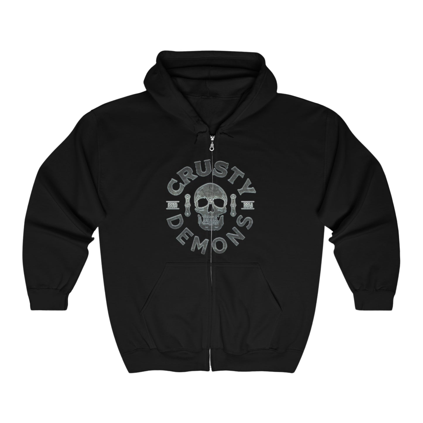 CD SKULL Full Zip Hooded Sweatshirt