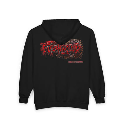 FiveStar /Fleshwound/.  Full Zip Hoodie