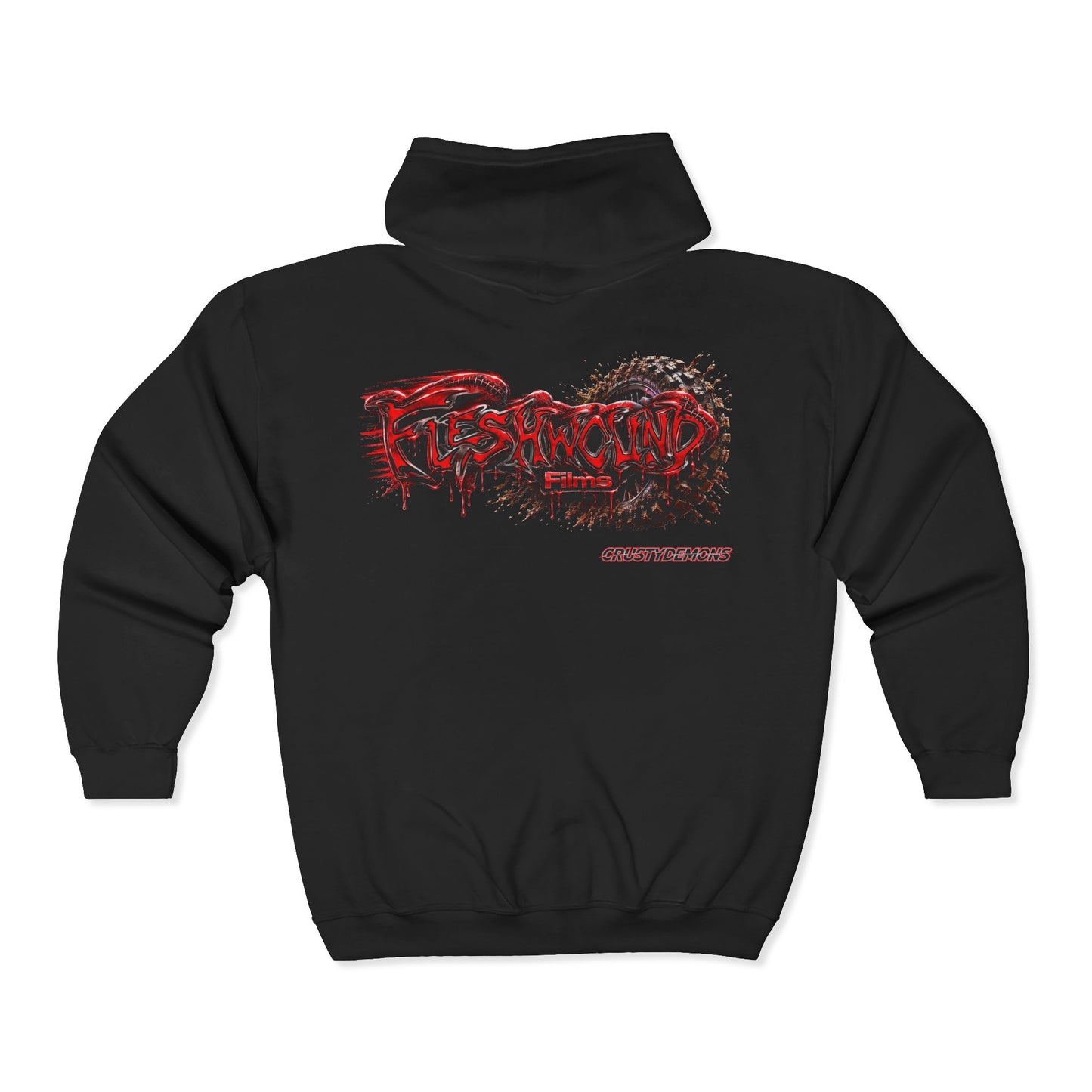 FiveStar /Fleshwound/.  Full Zip Hoodie