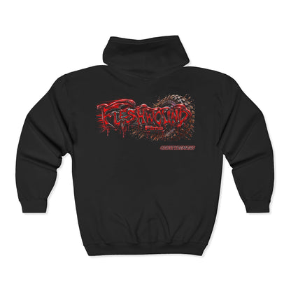 FiveStar /Fleshwound/.  Full Zip Hoodie